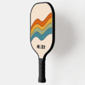 60s 70s Retro strepen Pickleball Paddle (Links)