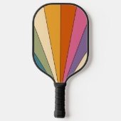 60s 70s Retro strepen Pickleball Paddle (Achterkant)