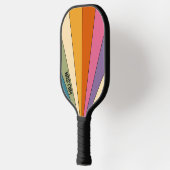 60s 70s Retro strepen Pickleball Paddle (Links)