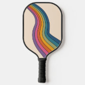 60s 70s Retro strepen Pickleball Paddle (Achterkant)