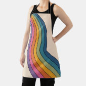 60s 70s Retro strepen Schort (Insitu)