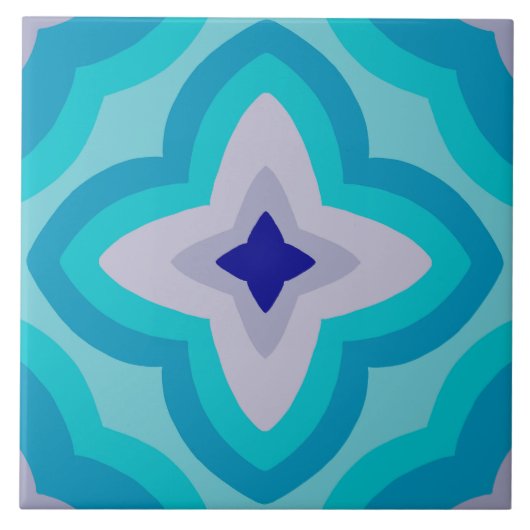 60s 70s retro tegel tegeltje (Voorkant)