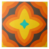 60s 70s retro tegel tegeltje (Voorkant)