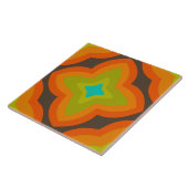 60s 70s retro tegel tegeltje (Zijkant)