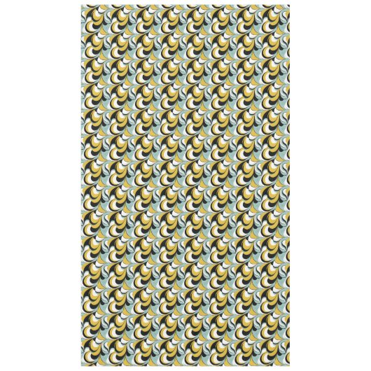 60s 70s Vibe Retro Wervelingen Abstract Pat#3 ID10 Tafelkleed (Voorkant)