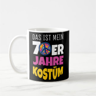 60s 70s Vloerkrachtkostuum Vredesretro Koffiemok