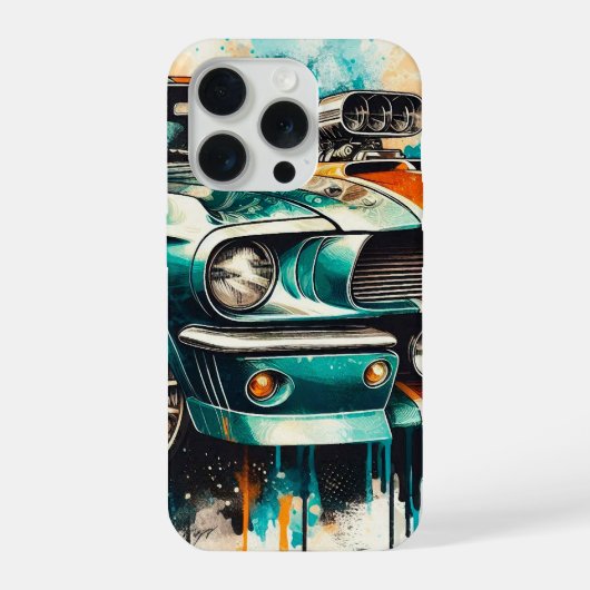 60s auto iPhone hoesje (Achterkant)
