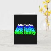 60s Baby 1960s Birthday Born Sixties Boomers Gen X Kaart (Gele Bloem)