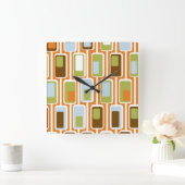 60s Boxes Vierkante Klok (Huis)