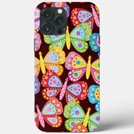 60s Butterfly iPhone | Butterfly iPhone Case-Mate Case (Achterkant)