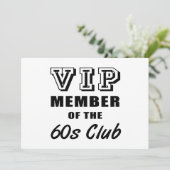 60's Club Birthday Kaart (Staand voorkant)