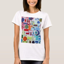 60's Disco Retro Kleurenkaart Collage T-shirt
