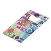 60's Disco Retro Mozaïek Collage Abstract Creditkaart Flessenopener (Achterkant Gekanteld)