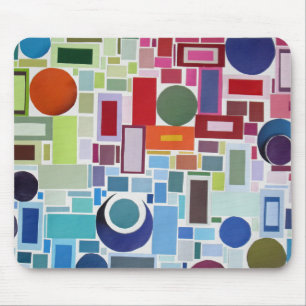 60's Disco Retro Mozaïek Collage Abstract Muismat