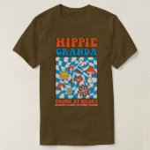 60s en 70s Hippie Hippies Retro  Hippy Flo T-shirt (Design voorkant)