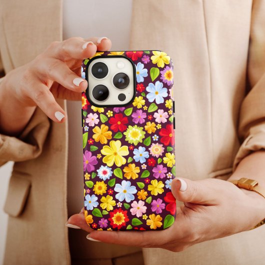 60s Flower Power Hippie iPhone | Hippie iPhone 13 Case-Mate iPhone Case