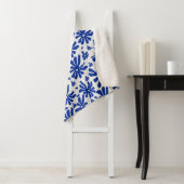 60s Groovy Midden-eeuwse Bloemen Sherpa Deken (In situ)