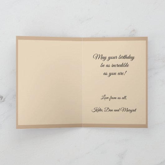 60s Hippie Bloemenmeisje Verjaardag Kaart (Binnen)