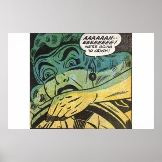 60s Horror  strips | oud, klassiek en retro Poster (Voorkant)