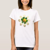 60's MOD Alien Hippie Daisy Flower Trendy Mode T-shirt (Voorkant)