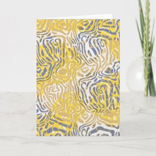 60s Mod Design Blank Gevouwen Wenskaart Kaart