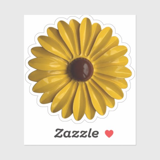 60s MOD Hippie Daisy Bloemen Bloemen Lente Bruilof Sticker (Vel)