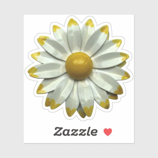 60s MOD Hippie Daisy Bloemen Bloemen Lente Bruilof Sticker (Vel)