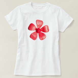 60's MOD Hippie Pink Daisy Flower - Trendy Mode T-shirt