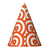 60s Mod Oranje Feesthoedjes (Achterkant)