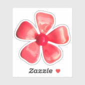 60s MOD Perzik Daisy Flower Spring Bruiloft Sticke Sticker (Vel)