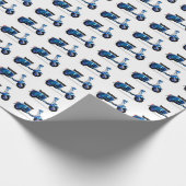 60s Motor Scooter Cadeaupapier (Hoek)