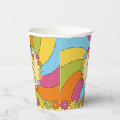 60s Music Retro Party 80th Birthday Celebration  Papieren Bekers (Rechts)