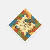 60s Music Theme Nostalgic 80th Birthday Party Deco Servet (Hoek)