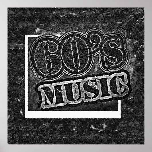  60's Muziek - Poster (Voorkant)