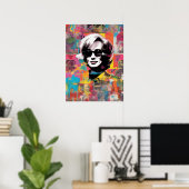 60s ontmoeten Pop Art, Huisdecoratie Poster (Thuiskantoor)