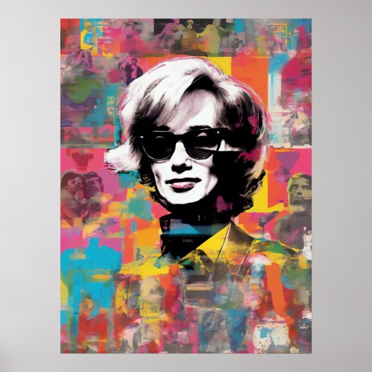 60s ontmoeten Pop Art, Huisdecoratie Poster (Voorkant)