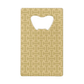 60s Paper Pattern Creditkaart Flessenopener (Achterkant)