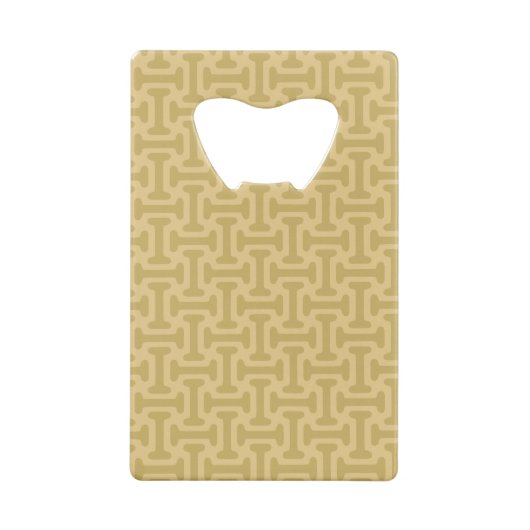 60s Paper Pattern Creditkaart Flessenopener (Achterkant)