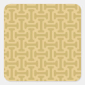 60s Paper Pattern Vierkante Sticker (Voorkant)