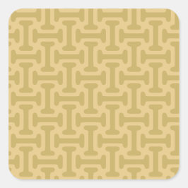 60s Papierpatroon Vierkante Sticker