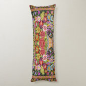 60s  Perzische Turkse Bloemkilim Lichaamskussen (Achterkant (Verticaal))