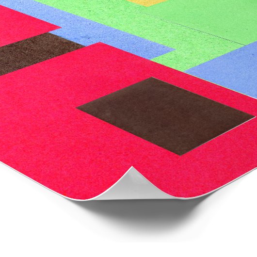 60s Peter Max Poster voor het schilderen van het H (Hoek)