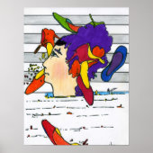 60s Peter Max scherm schoenen Posters (Voorkant)