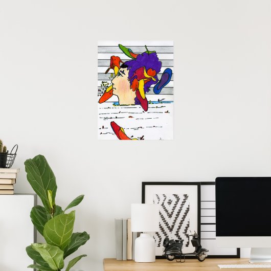 60s Peter Max scherm schoenen Posters (Thuiskantoor)