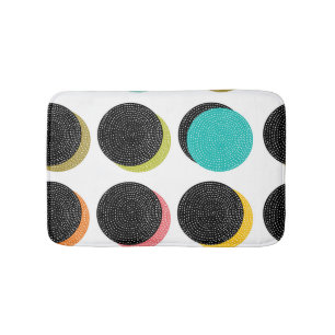 60s Polka Dots: Decoratieve Cheer. Badmat