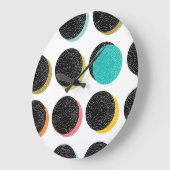 60s Polka Dots: Decoratieve  Cheer. Grote Klok (Hoek)