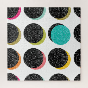 60s Polka Dots: Decoratieve Cheer. Legpuzzel