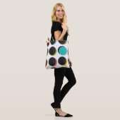 60s Polka Dots: Decoratieve Cheer. Tote Bag (Op model)