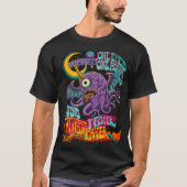 60's Psychedelic Paarse Monster Custom T-shirt (Voorkant)