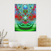 60's Rainbow Dream Poster (Keuken)